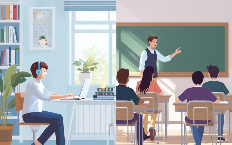 Online School vs Traditional School India